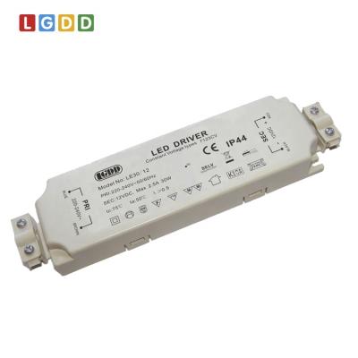 China Class 2 CE 12V 24V 30W Waterproof ERP IP44 Power Supply Constant Voltage LED Driver 7123CV New for sale