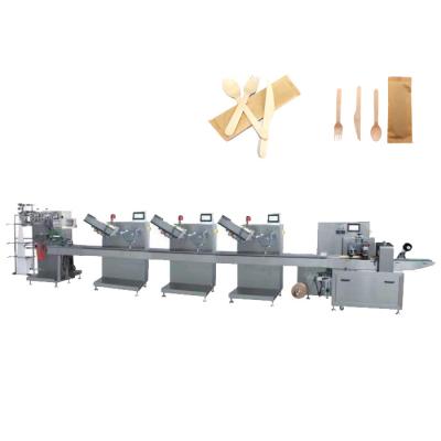 China Paper packing machine/cutlery spoon chopsticks paper pakinng machine/spoon packing machine for sale