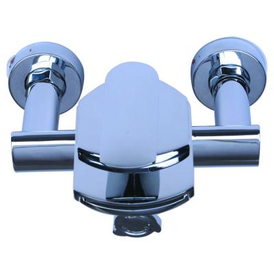 China With Slide Bar New Popular White ABS Waterfall Bathtub Faucet Shower Set Faucet Bronze Bath Mixer Tap for sale