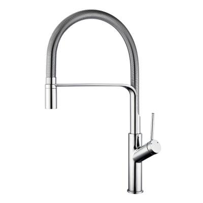 China Sense Faucets Brass Body With Spring Pull Out Kitchen Faucet With Magnetization Deck-Mounted 360 Degree Swivel Kitchen Faucet for sale