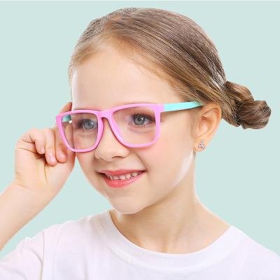 China 2020 Fashionable Blue Light Blocking Clear Glasses Kids Glass Resin Kids Anti Glass High Quality Children Glasses for sale