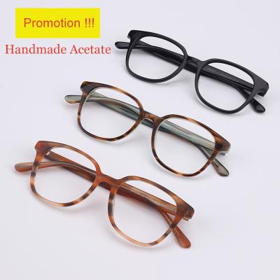 China Fashionable SEERONDO Brands Custom Acetate Vintage Glasses Frames Colorful Optical Glasses With Low Price for sale