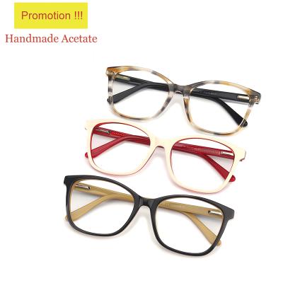 China China Fashionable Glass Wholesale Clear Acetate Optical Glasses Frame Prescription Glasses Customized Available for sale