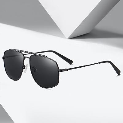 China Fashion Sunglasses Factory Price Polarized Matte Black Sunglasses Driving Men Women Sunglasses Metal Lens 2020 for sale