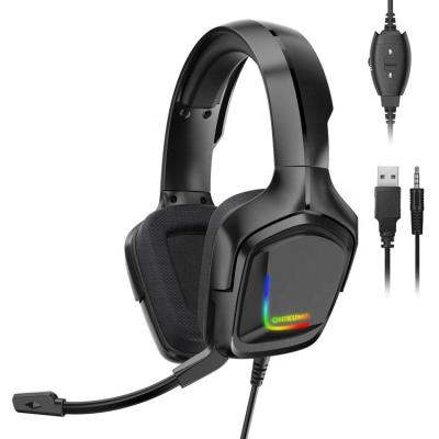 China New Earphone ONIKUMA Surround 7.1 - Sound PC PS4 Wired RGB Gaming Headphones With Microphone Auriculares for sale