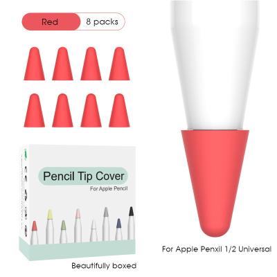 China Protective Premium Silicone Tip Case Seed Sleeve Protective Cover For Apple Pencil 1 2 for sale