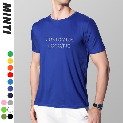 China Promotional Cheap Anti-pilling No Slogan Brand Design Your Own Label Plain Heat Transfer Software Custom Men's T-Shirt With Logo For Female for sale