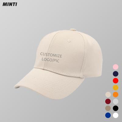 China 3d print embroidery plain white cotton dad men's sport baseball cap COMMON 6 panel fitted custom black panel fitted hat for women with logo for sale