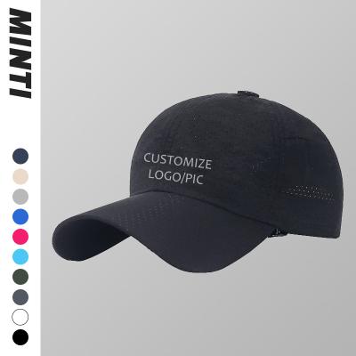 China COMMON white empty dry fit hat outdoor dri sublimation polyester private label manufacturer men sport baseball trucker hat for sale