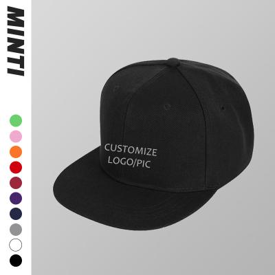 China Custom JOINT Manufacturer Cheap Custom Made 6 Panel Suit Hip Hop Streetwear Short Flat Brim Mens Snapback Summer Hard Hats for sale