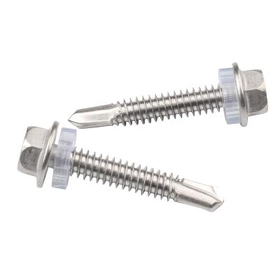 China Wholesale Prices 10x16mm Wooden Pan Fasteners Stainless Steel Self Hex Drilling Tapping Covering Screw for sale