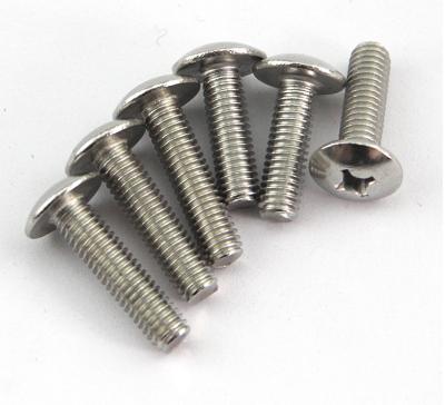 China Large Head 304 Stainless Steel SS Self Tapping Screw M3M4M5M6 Stainless Steel Flat Mushroom Head Screw for sale