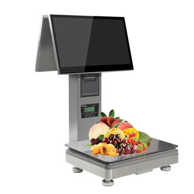 China Wifi/bluetooth/speaker/barcode scanner/cash drawer 15.6inch windows or retailposandroid touch pos android vegetable pos scale for sale