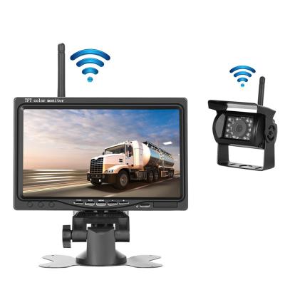 China NIGHT VIEW 7 Inch Trailer Truck Heavy Duty Wireless Rear Camera Security System Fits Bus for sale