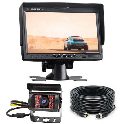 China Night Version 1080P Car Reversing Camera Bus RV Stand Camera With 7 Inch TFT LCD Monitor For Bus Van Rear View Truck Caravan Kit for sale