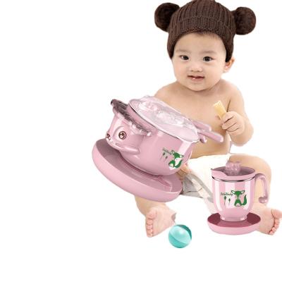 China Grade Free High Quality Silicone Phthalate Hot Sale Baby Food Bowl And Spoon Set for sale