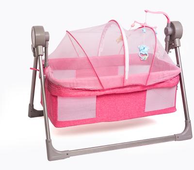 China Durable+adjustable+Mobile New Popular Design High Quality Durable Foldable Mobile Baby Crib for sale