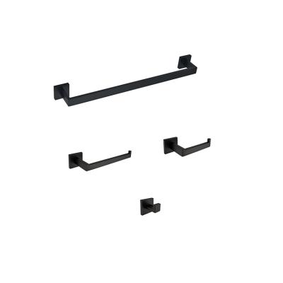 China Sustainable Free Shipping Wall Mounted Black Stainless Steel Bathroom Hardware Set From USA for sale