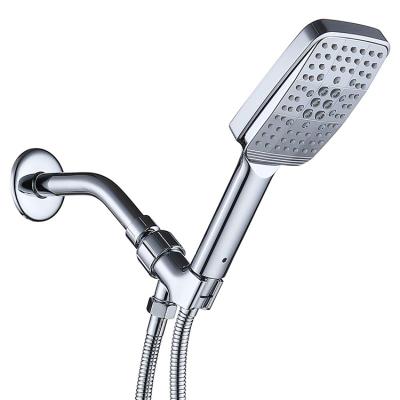 China Wholesale Chrome 6-Setting Sliding Bar Hand Held Shower Head With Hand Held for sale