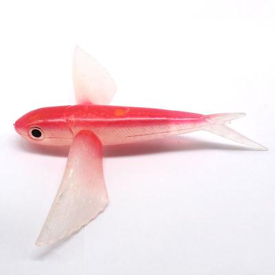 China Outdoor Activities Fishing New Soft Fishing Lure 2021 Double Wings Plastics 124g Swimbait 210mm Long Tail Paddle Lure Artificial Baits for sale