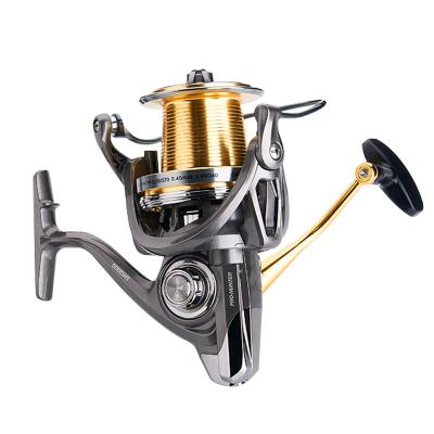 China Aluminum Alloy Large Stake Strong Spinning Reels CNC Metal Reel 6+1BB 20kg Drag Force Saltwater Fishing Reels 8000 carrete de pesca for sale