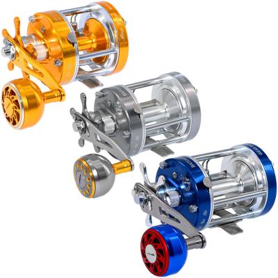 China Slow Baitcasting 5.2:1 40L 50L 60L Saltwater Reels 2+1BB Metal YIBAO Saltwater Baitcasting Sea Casting Boat Fishing Trolling Reels for sale