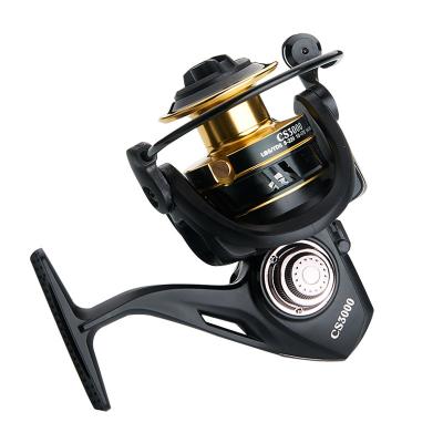 China Gapless Speed ​​Metal Reel CS Reel Seawater Ice Method 3000 5000 Spinning Fishing Reel Carp Surfcasting Reel Gold 1000 Spinning Fishing Reel for sale