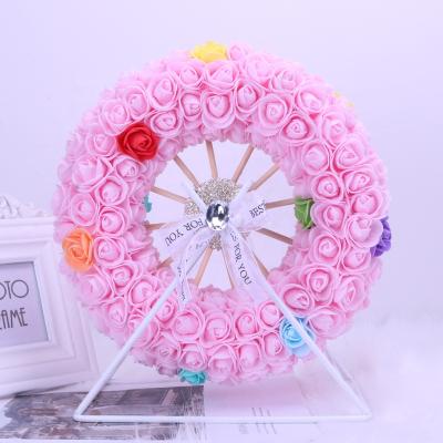 China 2022 Wholesale Gift Factory Christmas Valentine's Day 520 Confession Gift Rose Flower Ferris Wheel With Gift Box for sale