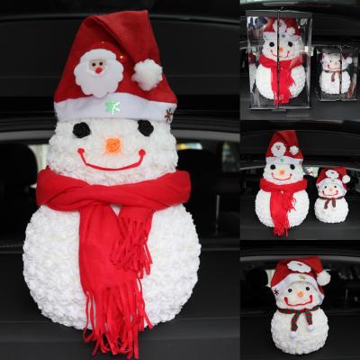 China 2022 Eternal Christmas Atmosphere Decoration Flower Soap Flower New Christmas Gift Gift Maker Rose Bear Snowman for sale