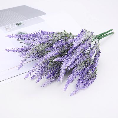 China Provence Pastoral Lavender Fashional Artificial Flower Living Room Decoration Bouquet Style Simulation Plastic Hair Planting Lavender for sale