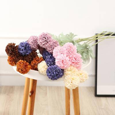 China Six-headed Chrysanthemum ball artificial flowers Fashional window floor simulation flower indoor simple daisy bouquet small for sale