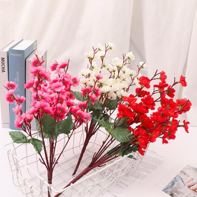 China Factory Wholesale Fashional Chinese Pastoral Style Plum Blossom Branch Lamei Home Living Room Decoration Simulation Plum for sale