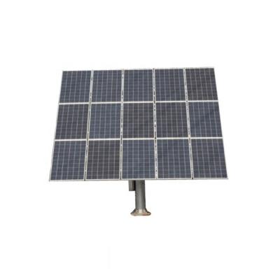 China Aluminum / Galvanized Double Axis Tracker 5kw Solar System Steel Solar Panel System Home Solar Tracking System for sale