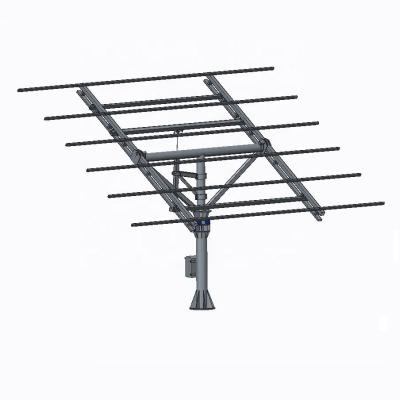 China Aluminum / Galvanized Steel Dual Axis 5kw Sun Tracker System Solar Power Single Tracking System for sale