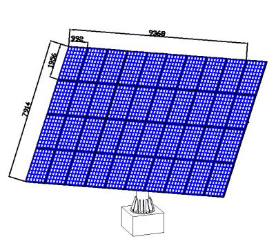 China 10000w Dual Axis Solar System Tracker Solar Tracker Price Jhsp02-10kw for sale