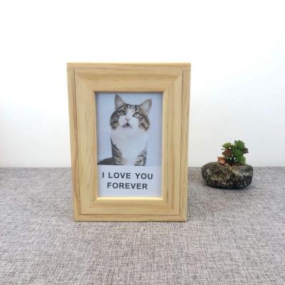 China Viable Wholesale Cat Memory Faithful Angel Pet Urn Memorial Pet Picture Frames Dog Memorial Urn for sale