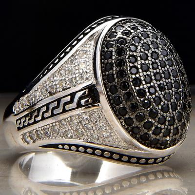 China 2020 CLASSIC Engraved Ring Type Handmade Silver 925 Jewelry Main Material Men And Wedding Rings Jewelry for sale