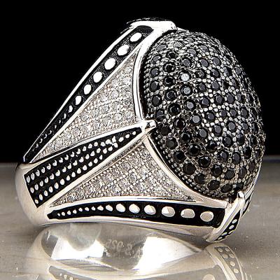 China 2019 China Wholesale New Products Fashionable Dubai 925 Silver Men Ring Jewelry for sale