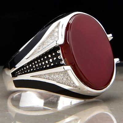 China Big Fashion S925 Stone Ring Wholesale Best Price Trendy Sterling Silver Sale for sale