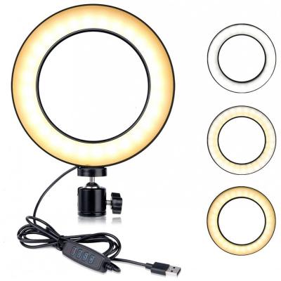 China 6 Inch Phone Camera LED Ring Light Photographic Youtube Live Lighting Photographic Light FL006 Professional Makeup 6inch for sale