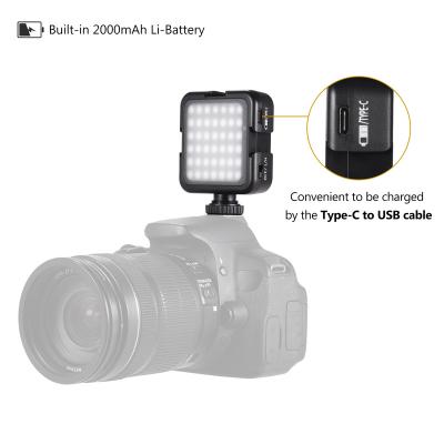 China ABS 42LED 5W Mini LED Photography 6500K Lamp Dimmable xCold Shoe Mount Video Light Booster Adapter For DSLR Camera for sale