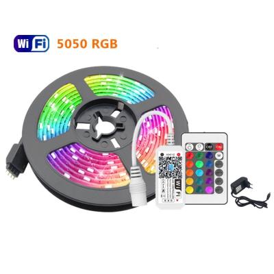 China Decorate LED Strip APP Control with 24 Key 5050 RGB LED Infrared Remote Control Flexible Strips for sale