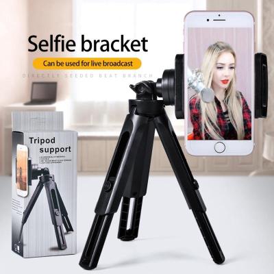 China Portable Mini Desktop Tripod Digital Camera 360 Degree Rotation Foldable Shockproof Lightweight Bracket Design Mobile Phone Non-Slip Holder for sale