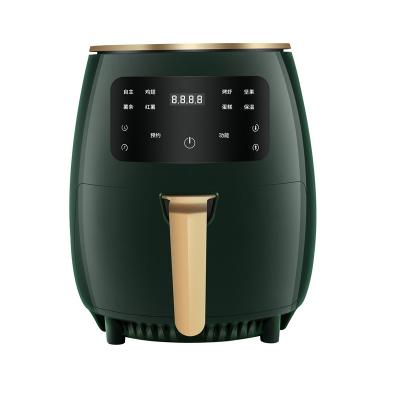 China Hotel Electric Hot Air Fryers Oven Oilless Cooker with Digital LCD Screen and Nonstick Frying Pot for sale