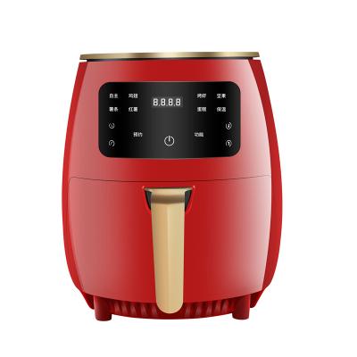 China Hotel Premium One Touch Screen with Preheat and Shake Hot Air Fryer Custom Reminder Digital Oven Oil Free Deep Fryer for sale