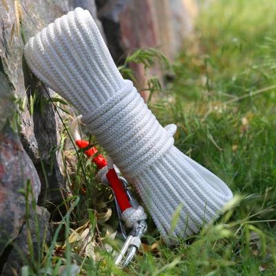 China 2022 New Outdoor PP Mountaineering And Rock Climbing Fire Drop Quick Rescue Nylon Wear Resistant High Rope for sale