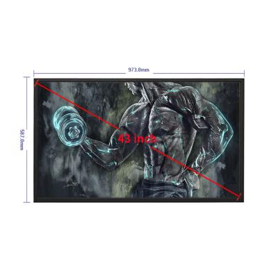 China Super Slim 43 Inch LCD Display 43 Inch 3840x2160 Sunreadable TFT LCD Screen Windows Digital Signage for sale