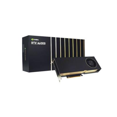 China Professional High Efficiency RTX A6000 48G GDDR6 3*DP 256bit Desktop GPU Professional Technical Video Graphics Cards For Workstations for sale