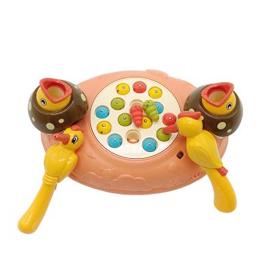 China Magnetic Exercise Hand-Eye Coordination Kids Woodpeckers Catch Insect Worm Puzzle Worm Puzzle Game Practicing Toy Kids Hand Eye Coordination for sale