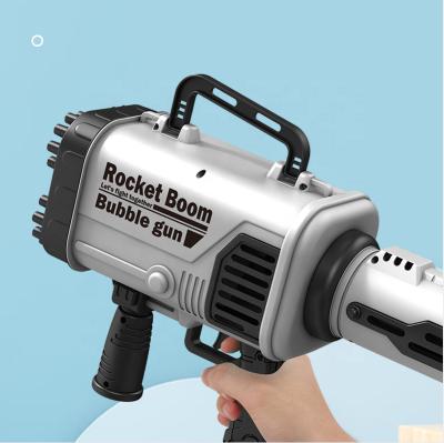 China Toy With 120ml Plastic Electric Bubble Machine Bazooka Shape Outdoor Soap Blowing Water for sale